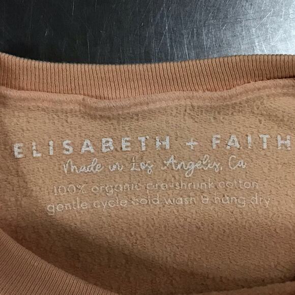 Elisabeth + Faith 100% Organic Preshrunk Cotton Hocus Pocus Peach Sweatshirt XL - Picture 5 of 5